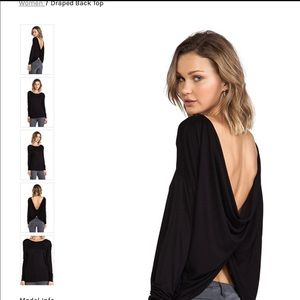 Draped Back Top 
BCBGMAXAZRIA